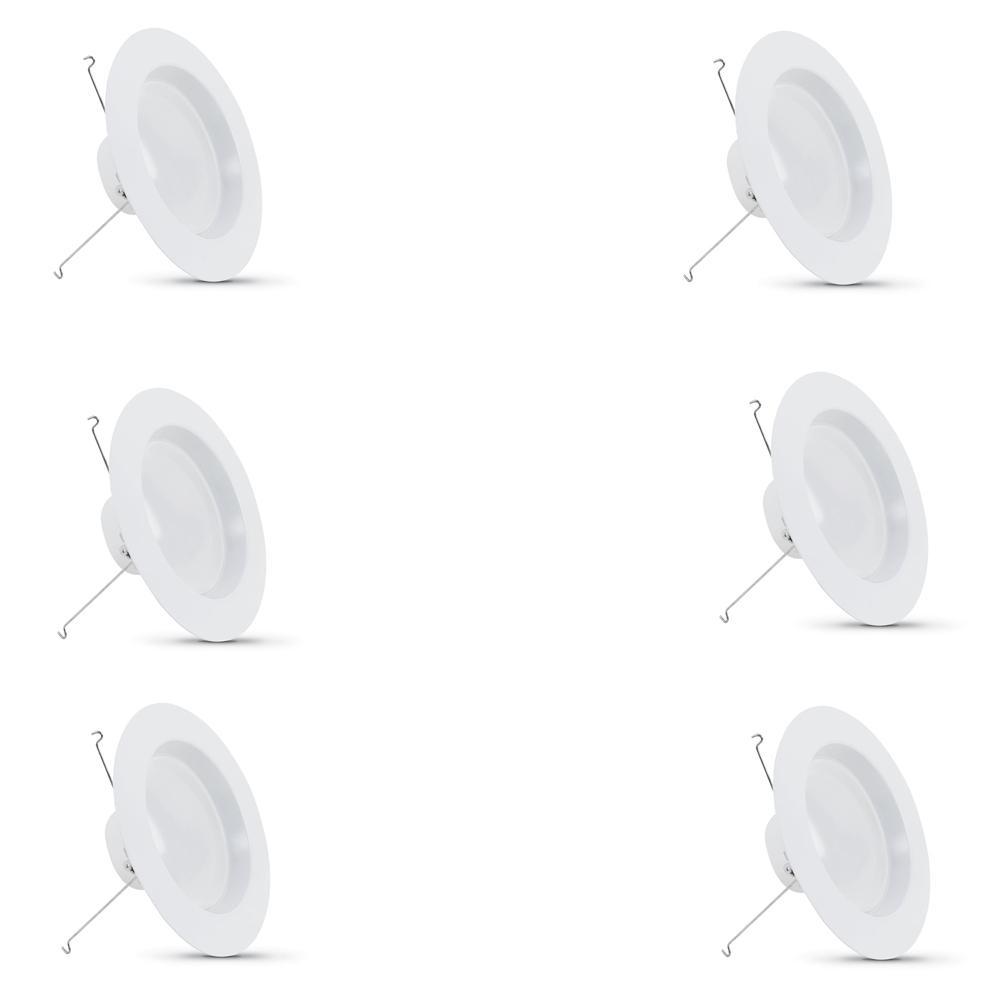 Feit Electric 6 in. Dimmable CEC Title 24 White Integrated ...