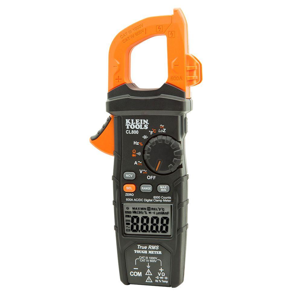 Klein Tools 600 Amp AC/DC True RMS AutoRanging Digital Clamp Meter