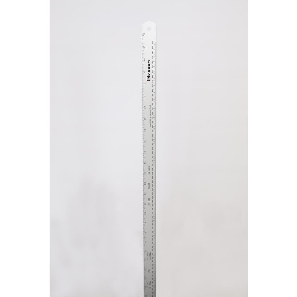 Tables mm with  Kapro Conversion 36 in. with English/Metric Aluminum Ruler and 1/16 Graduations