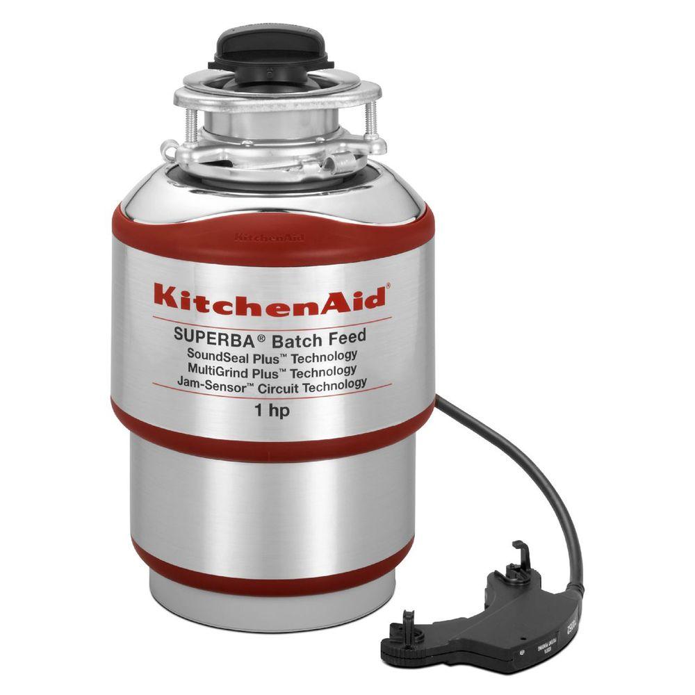 Kitchenaid 1 Hp Batch Feed Garbage Disposal