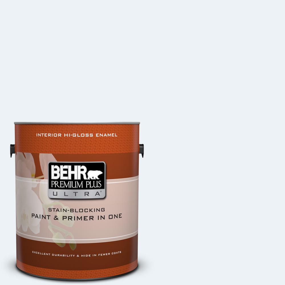 BEHR Premium Plus Ultra 1 gal. BLW10 Maui Mist HiGloss Enamel