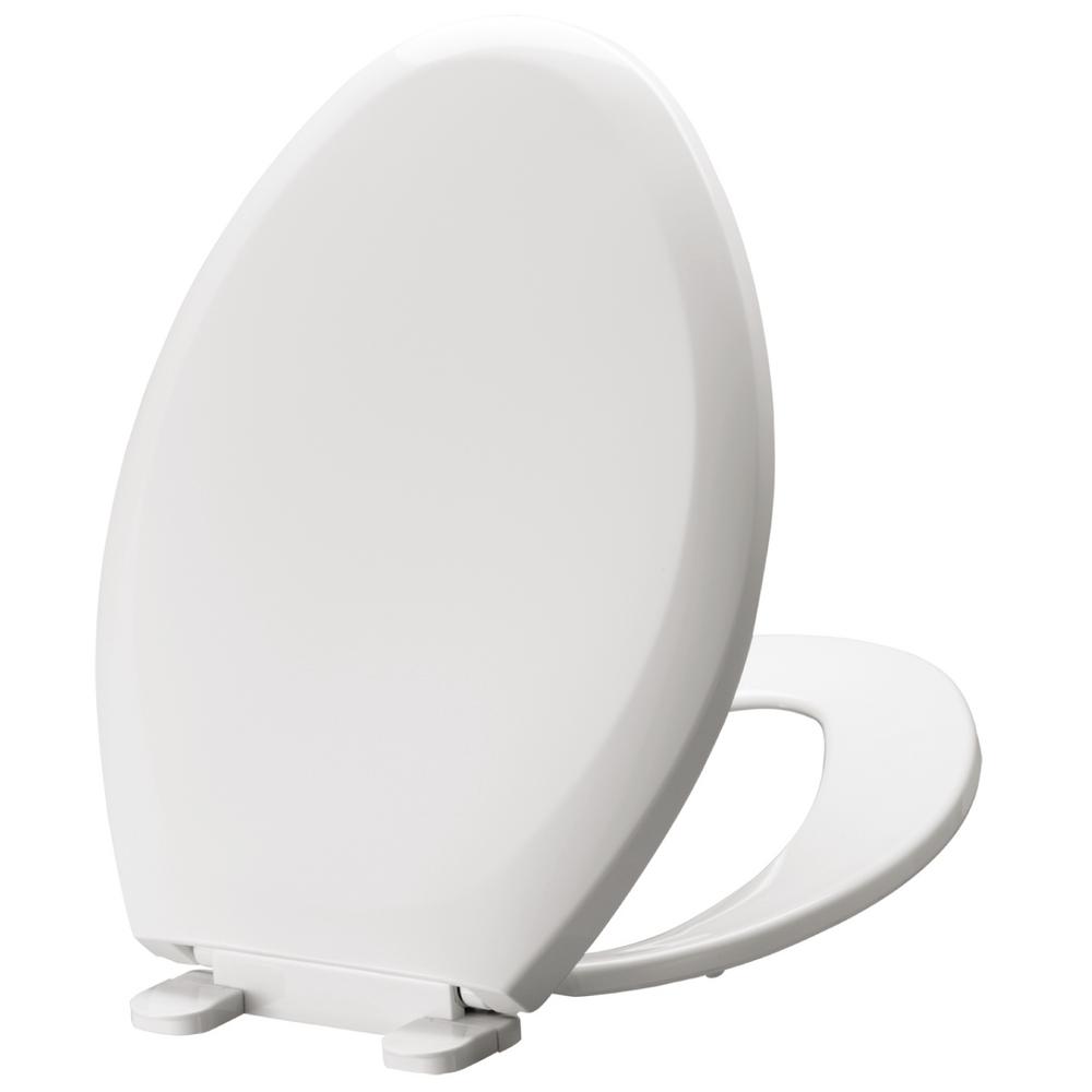 Swiss Madison Elongated Closed Front Toilet Seat in Glossy WhiteSM