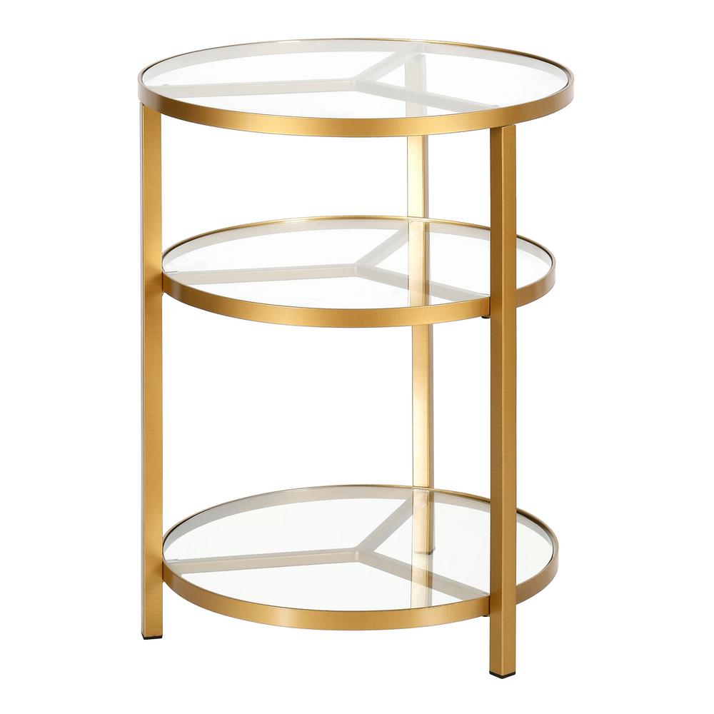 Meyer Cross Helena 24 In Brass Contemporary Side Table St0507 The Home Depot