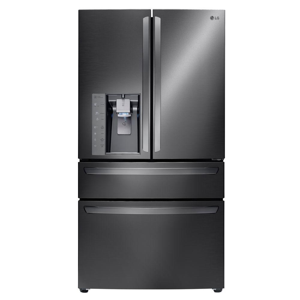 Image result for 2. LG- 23.7 Cu. Ft. French Door Counter-Depth Refrigerator.