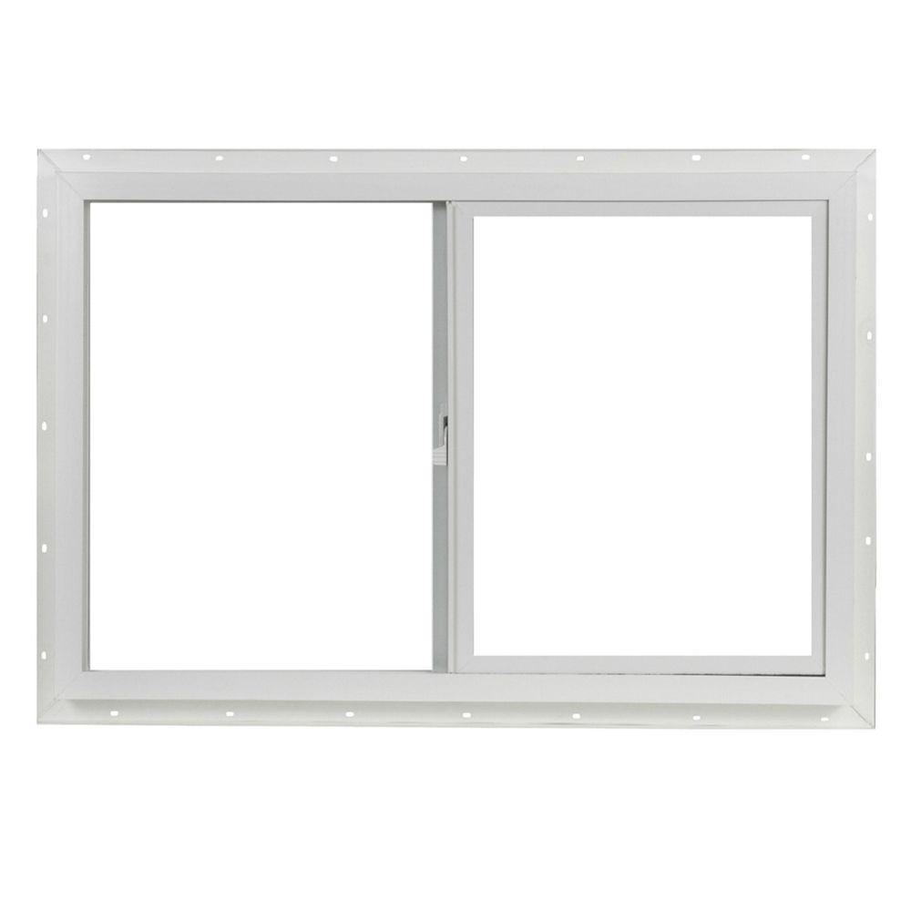 TAFCO WINDOWS 30.75 in. x 36.375 in. Egress Left-Hand Sliding ...