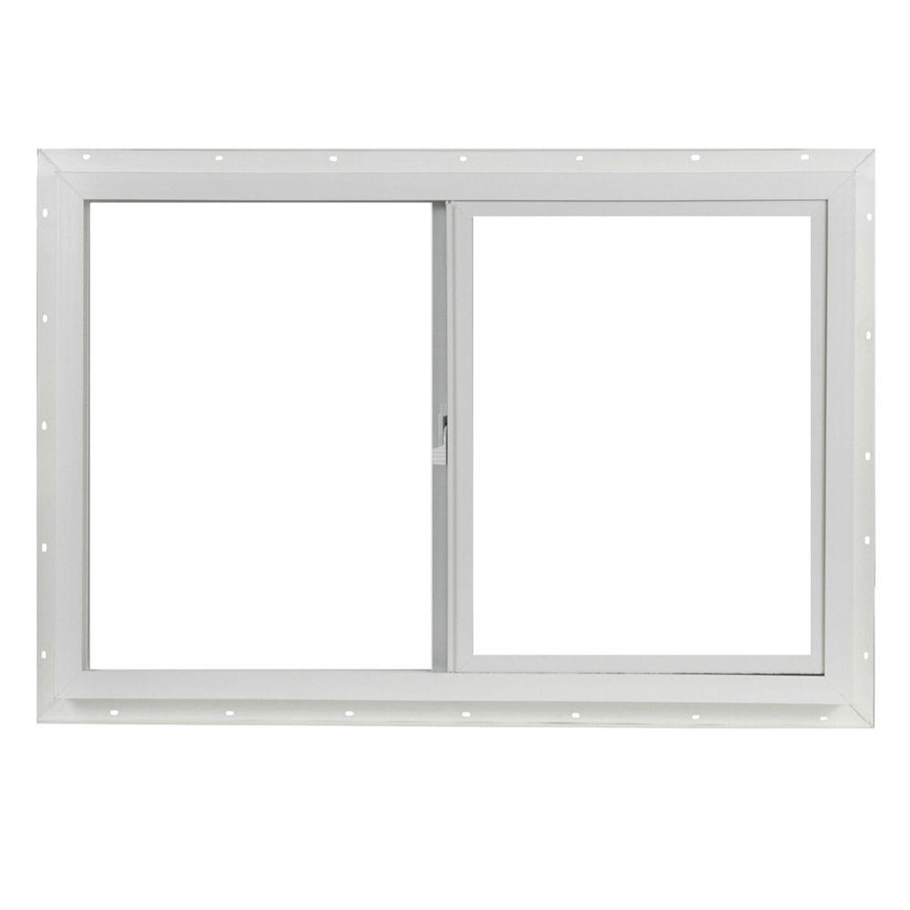 TAFCO WINDOWS 35.5 in. x 23.5 in. LeftHand Single Sliding Vinyl Window