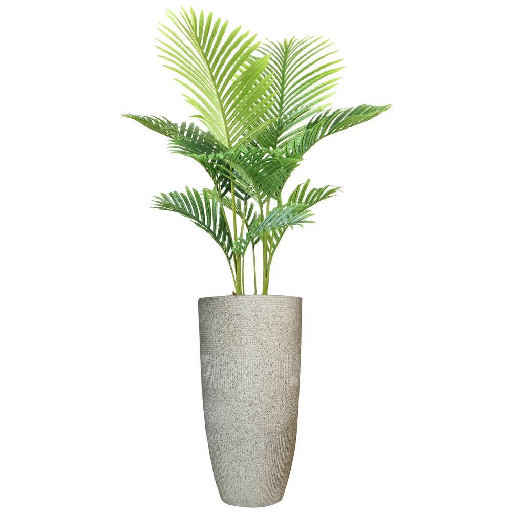 VINTAGE HOME Artificial Faux Real Touch 4.84 ft. Tall Palm Tree with