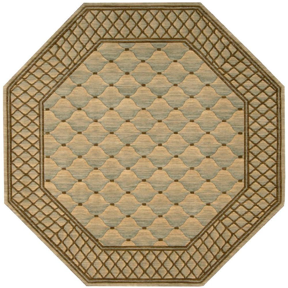 Nourison Vallencierre Light Green 8 ft. Octagon Area Rug622495 The Home Depot