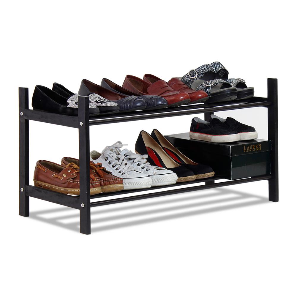 Furinno Pine Solid Wood Shoe Rack Fnbj 22153 The Home Depot Furinno Pine Solid Wood Shoe Rack