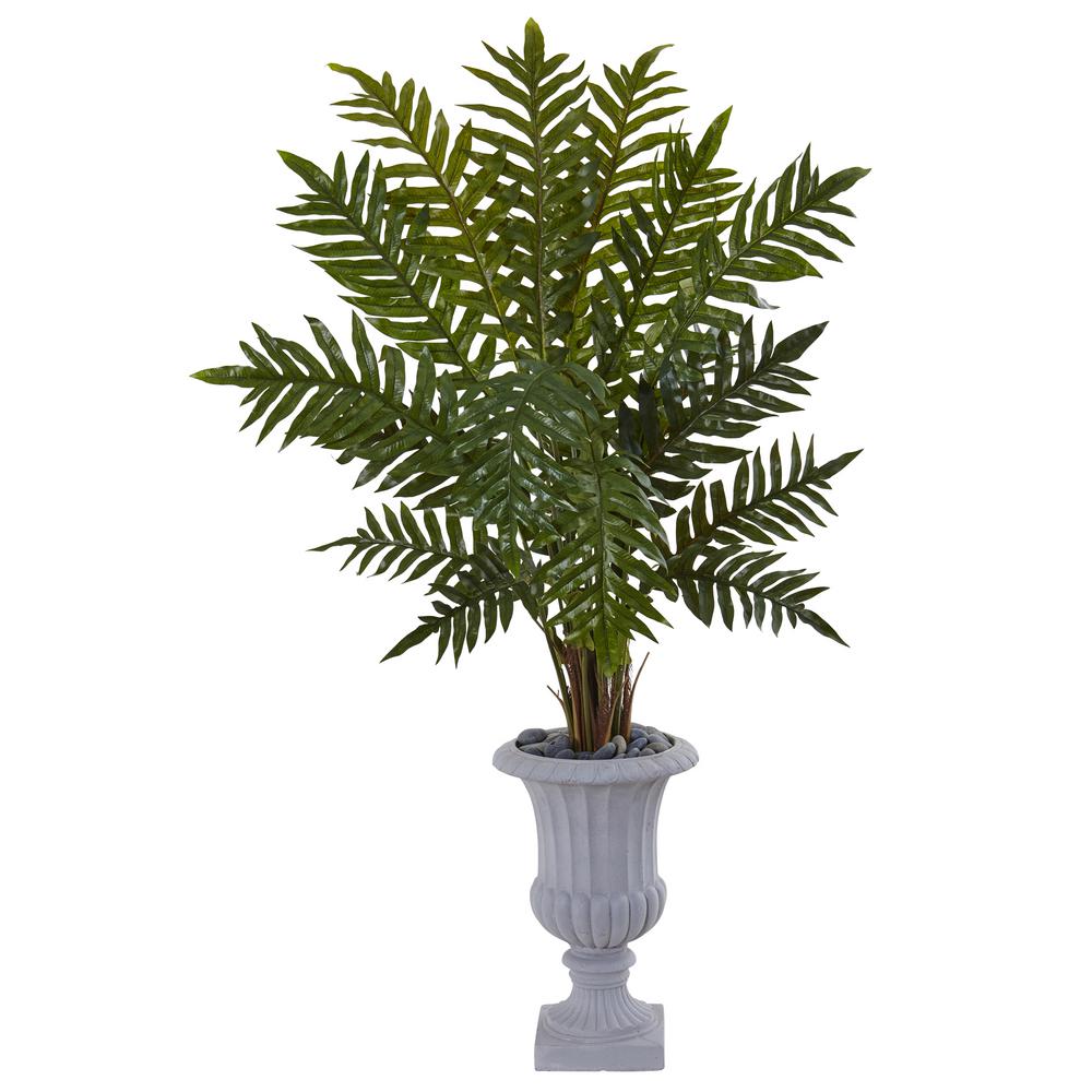 Nearly Natural Indoor 4 5 In Evergreen Artificial Plant Gray Urn Nearly Natural Indoor 4 5 In Evergreen Artificial Plant Gray Urn