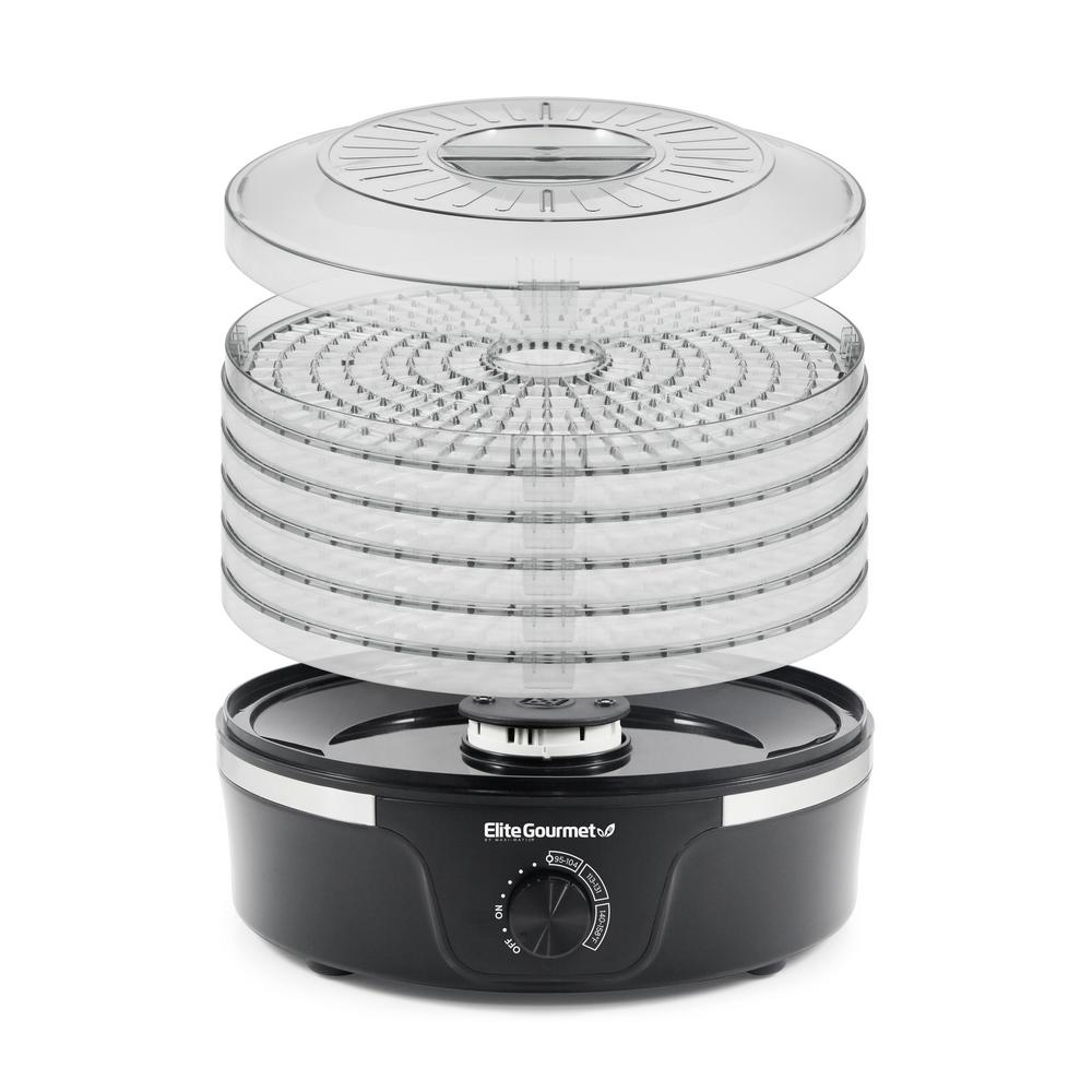 Elite Gourmet 350 W Food Dehydrator with Adjustable Temperature Dial 5