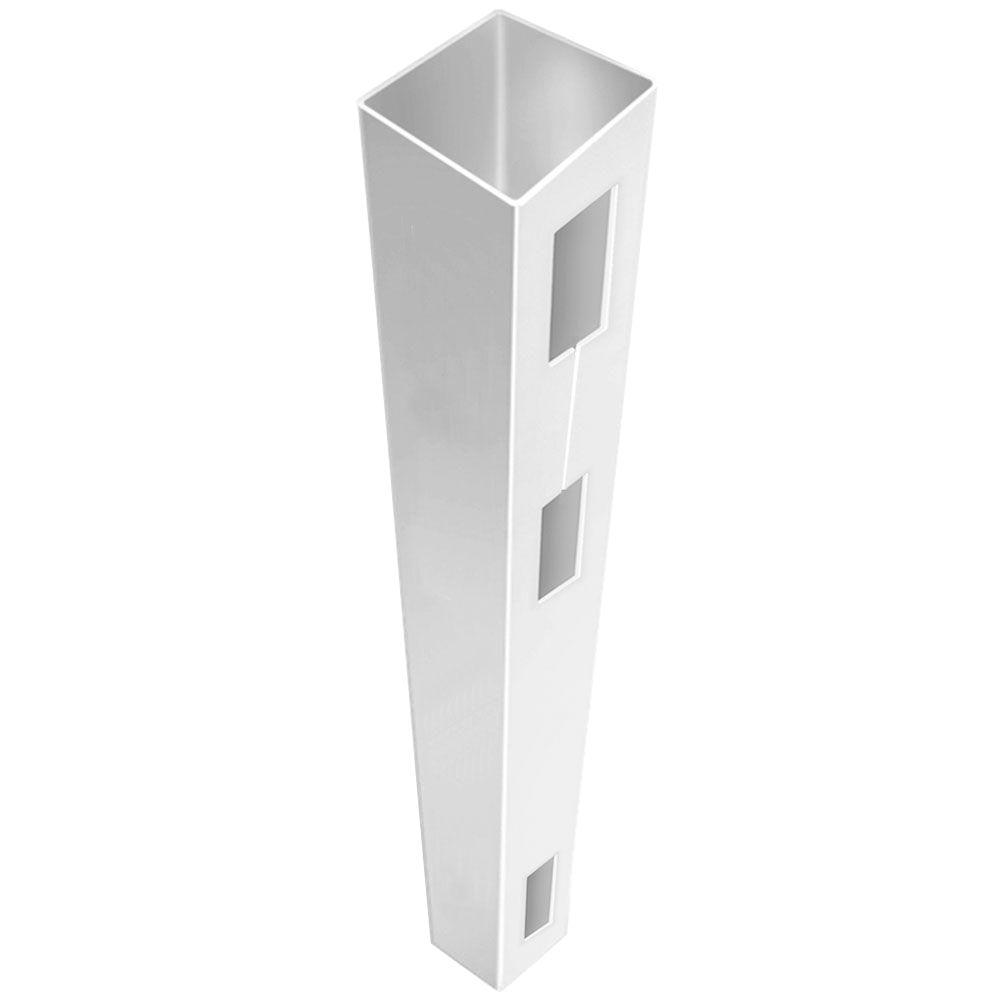 Veranda 5 in. x 5 in. x 8-1/2 ft. White Vinyl Fence End Post-73014378 - The Home Depot