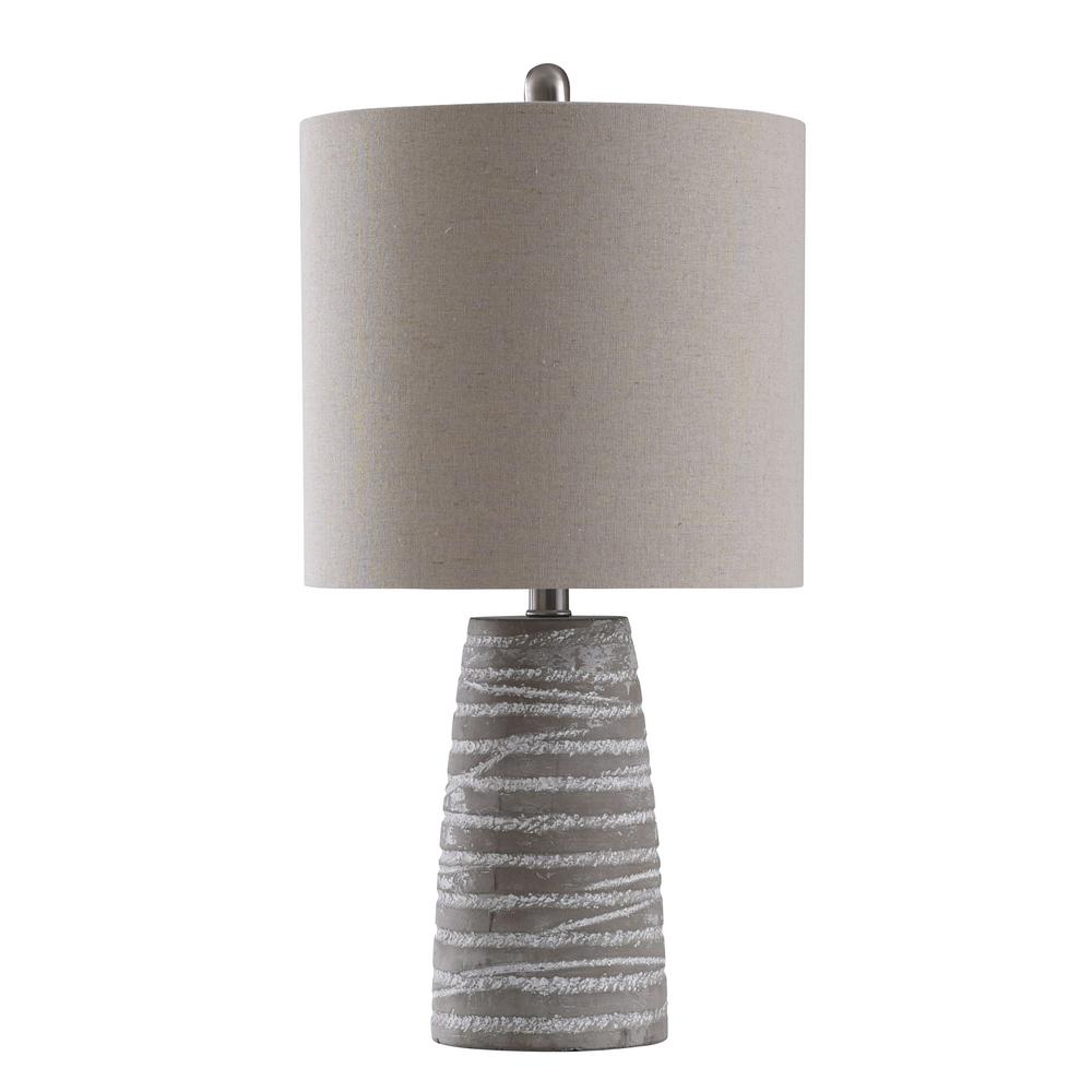 gray table lamp shade