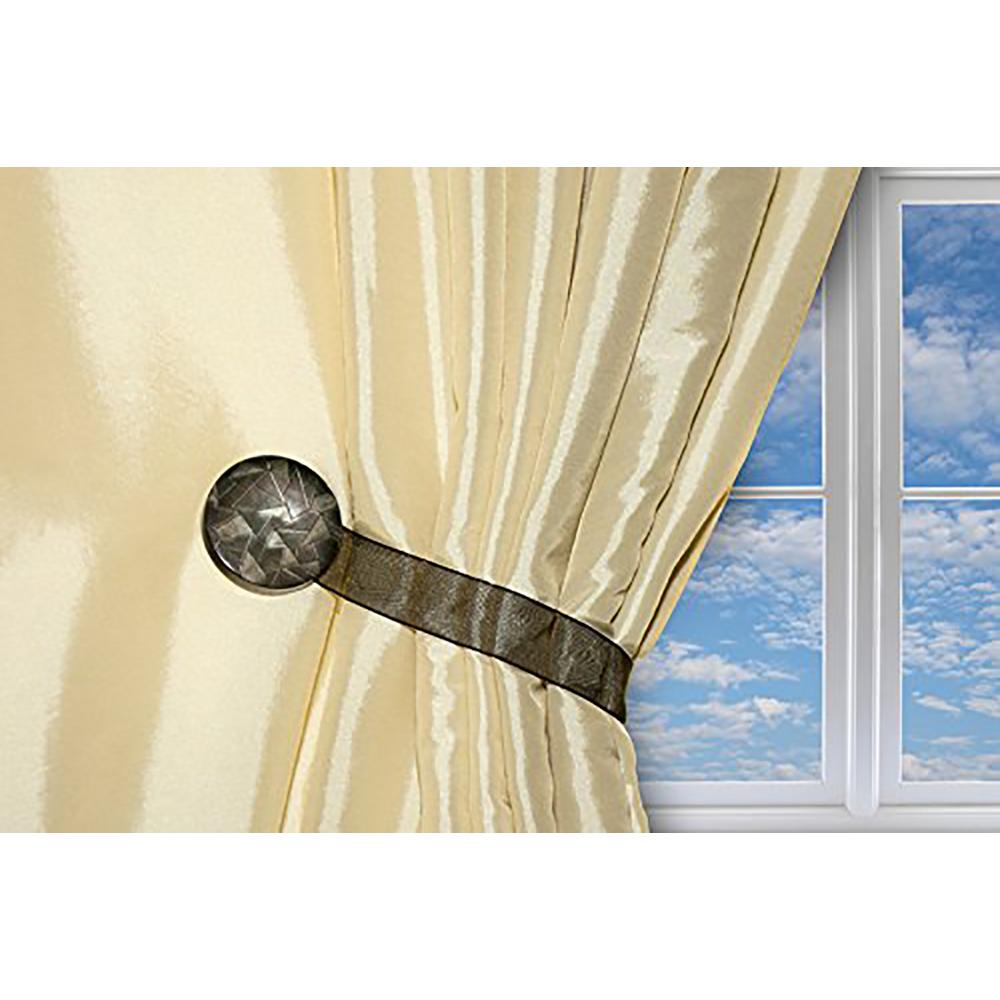 10 In Curtain Clips Tiebacks Or Holdbacks In Black Set Of 2
