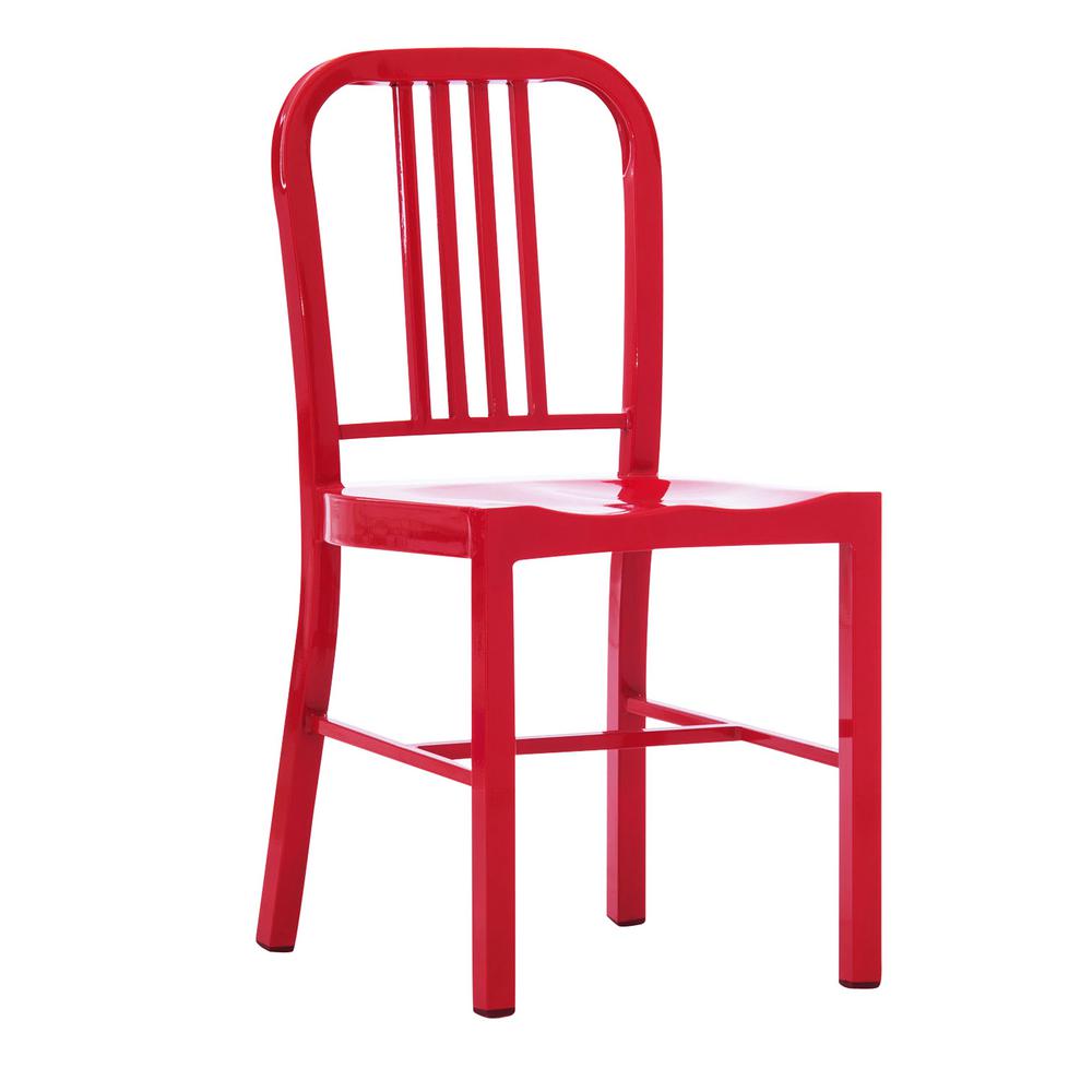 Industrial Dining Chairs Kitchen, Red Metal Dining Chairs
