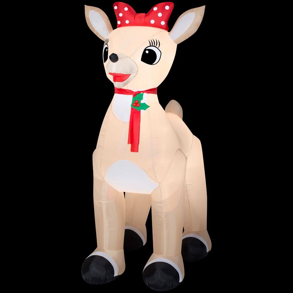 Rudolph 53.15 in. D x 84.65 in. W x 107.48 in. H Inflatable Standing