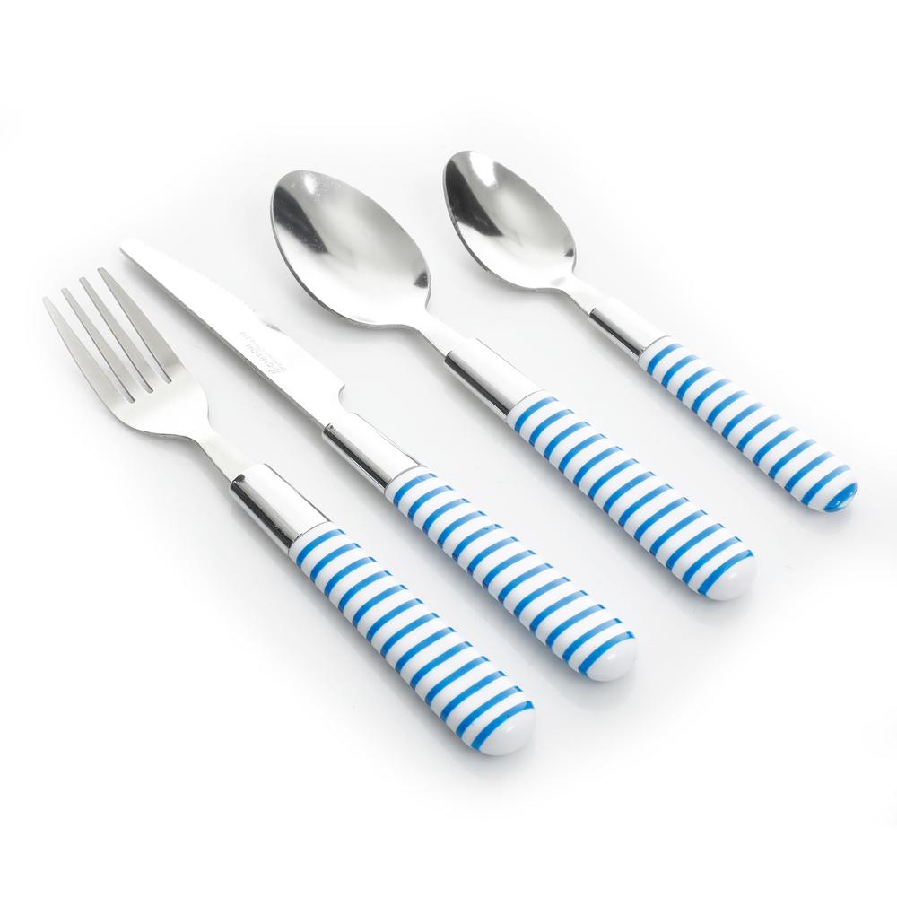 Gibson Home Casual Living 24Piece White Flatware Set 98586842M The