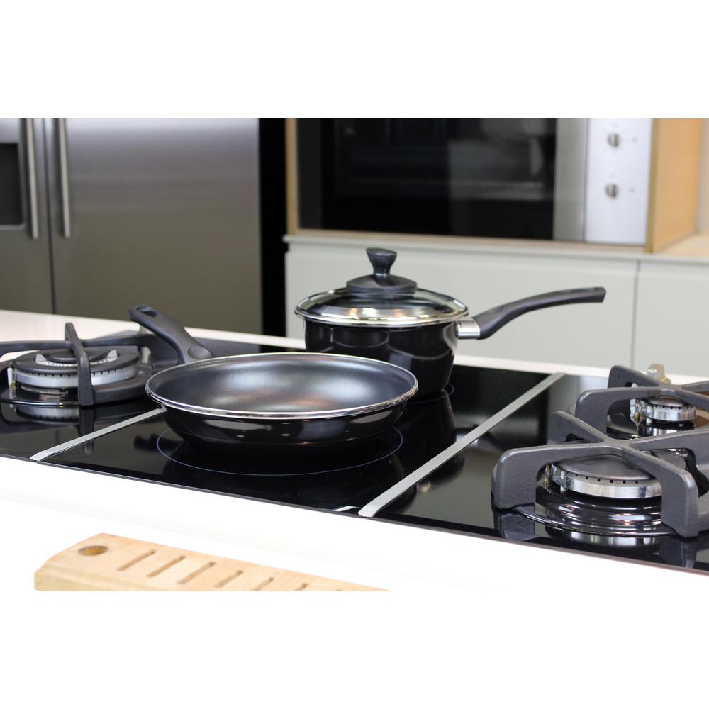 Magefesa Fit 7-Piece Non-Stick Porcelain on Steel Cookware Set in Black by Magefesa