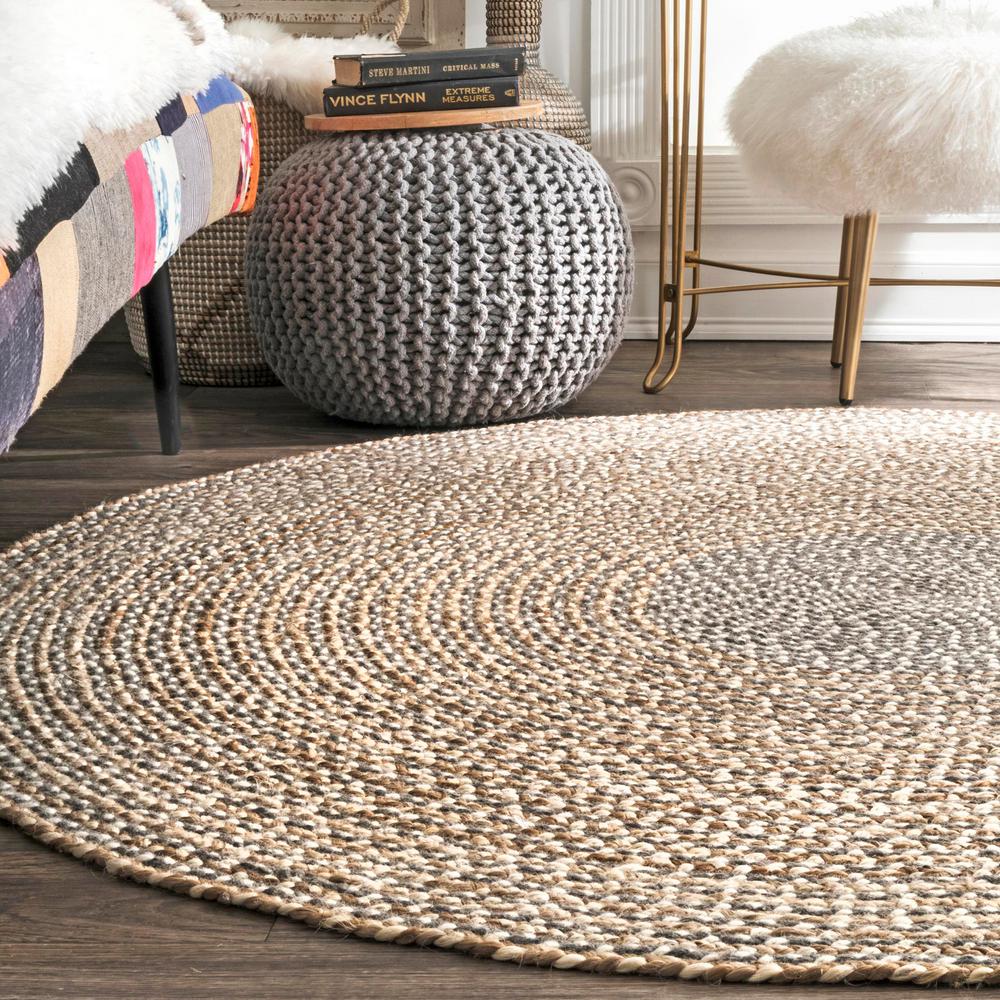 8 Foot Round Braided Rugs Standard Pedestal Sink