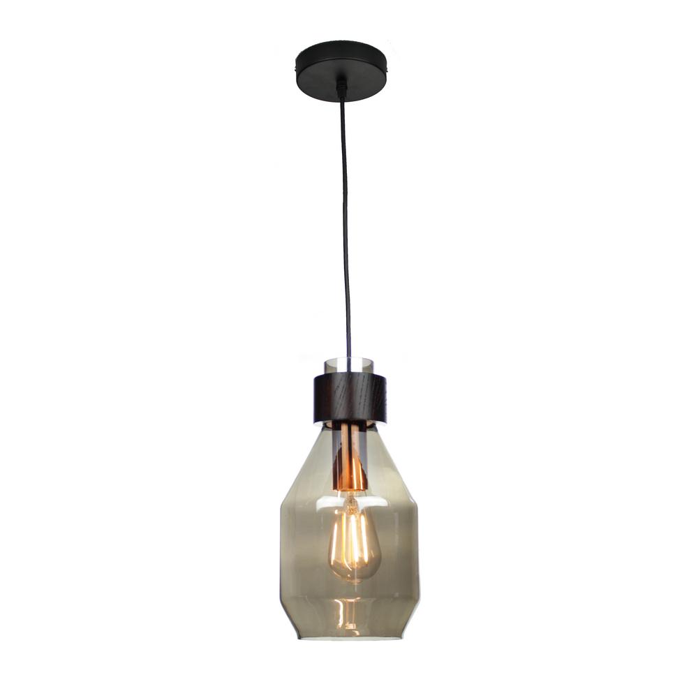 Eqlight Kahlo 1 Light Smokey Pendant Glass