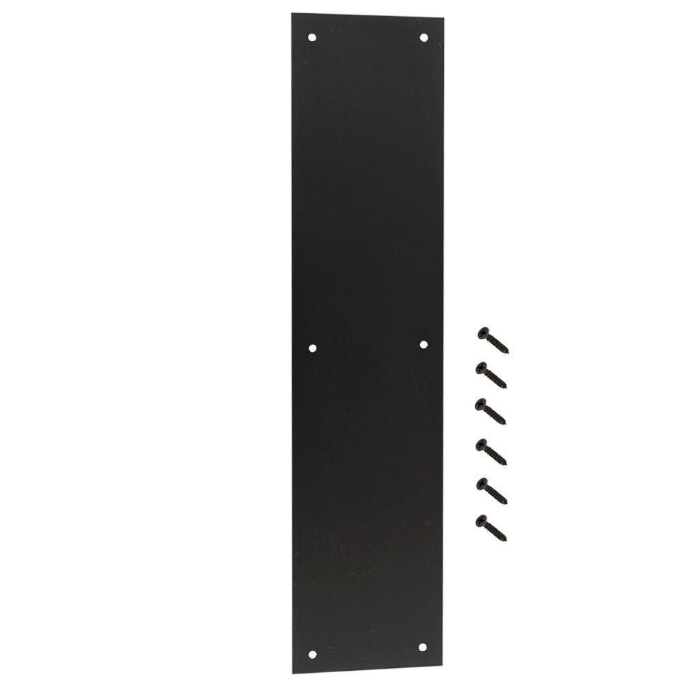 Everbilt 31/2 in. x 15 in. OilRubbed Bronze Push Plate14246 The