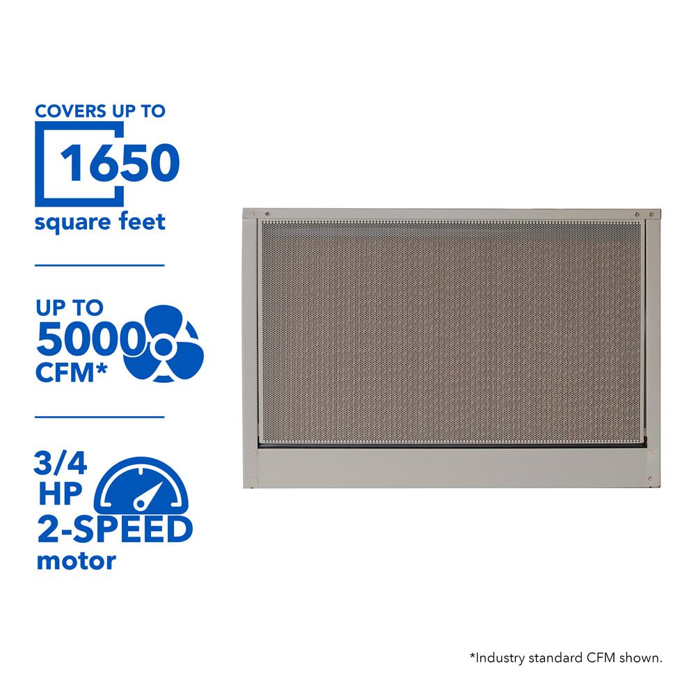 MasterCool 5000 CFM 115-Volt 2-Speed Down-Draft Roof 12 in.