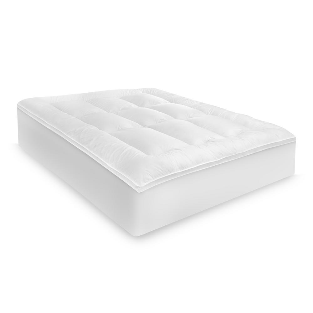 ecopedic 2.5 in memoryloft mattress topper with cotton cove