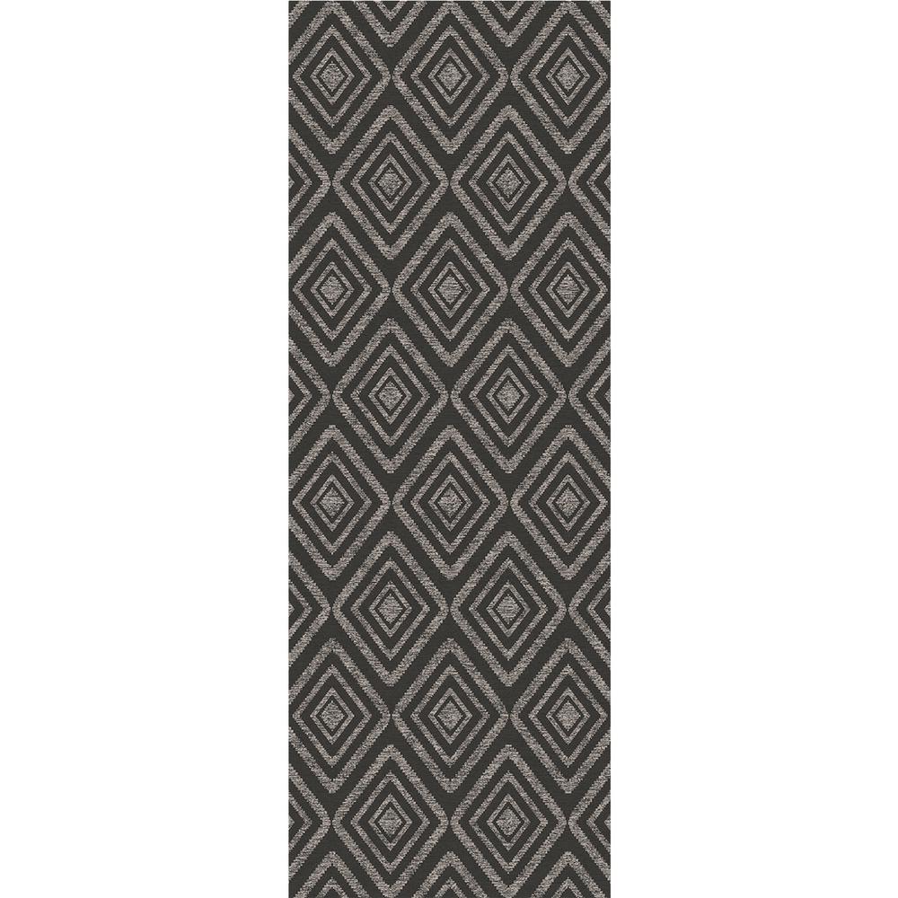 Synthetic 6 0 3 X 7 Area Rugs The Home Depot Washable Prism Black 3 Ft X 7 Runner Rug