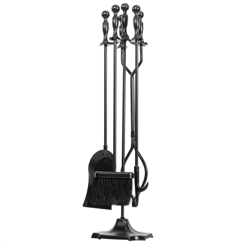 Barton 31 In 5 Piece Fireplace Tool Set Rustic Wrought Iron Firewood Burning 95144 The Home Depot - Rustic Fireplace Tool Set Barton 31 In 5 Piece Fireplace Tool Set Rustic Wrought Iron Firewood Burning 95144 The Home Depot - Rustic Fireplace Tool Set