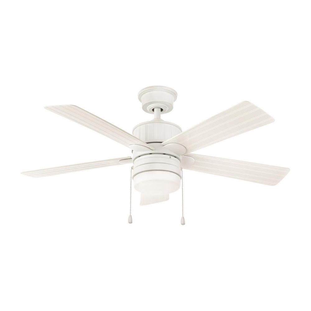 Home Decorators Collection Piersson 44 In Led Matte White Ceiling Fan