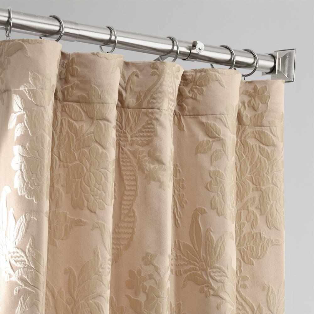 Exclusive Fabrics Furnishings Magdelena Beige And Gold Faux Silk