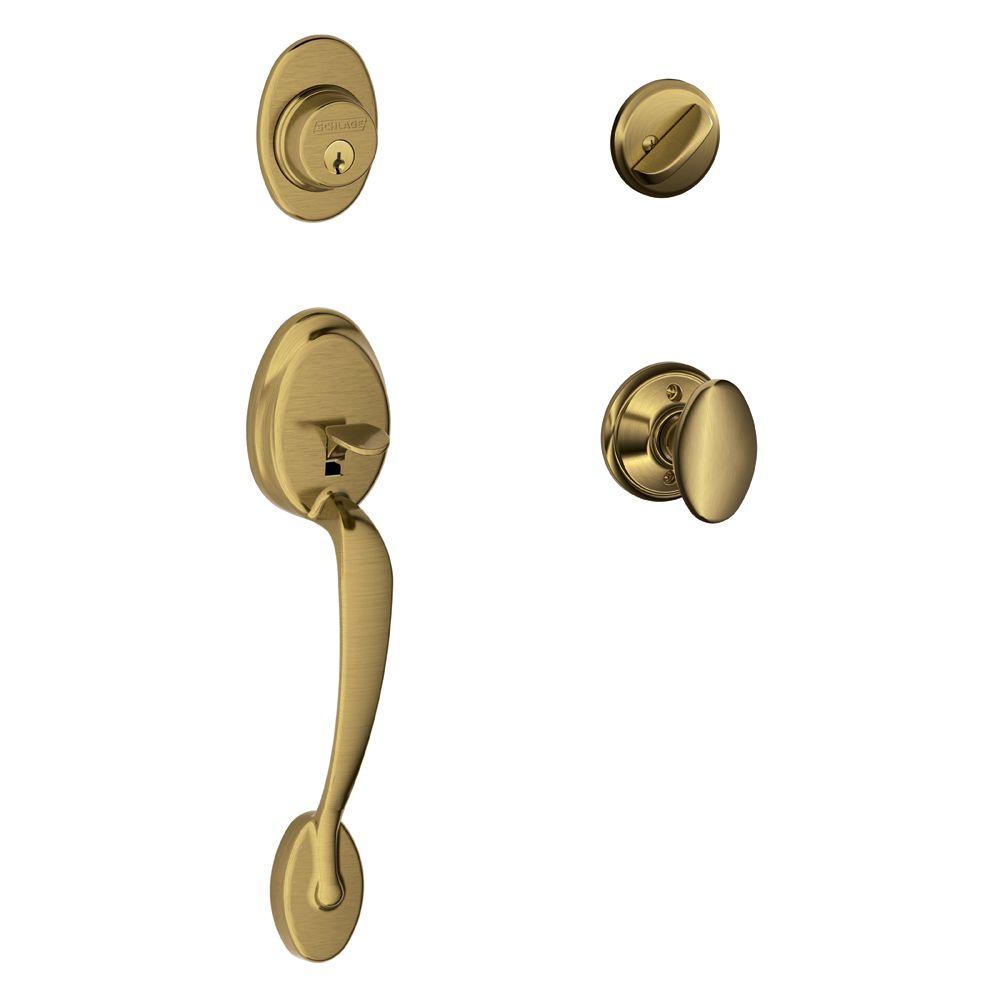 UPC 043156195794 product image for Knob Handlesets: Schlage Entrance Handle & Lock Sets Plymouth Single Cylinder An | upcitemdb.com
