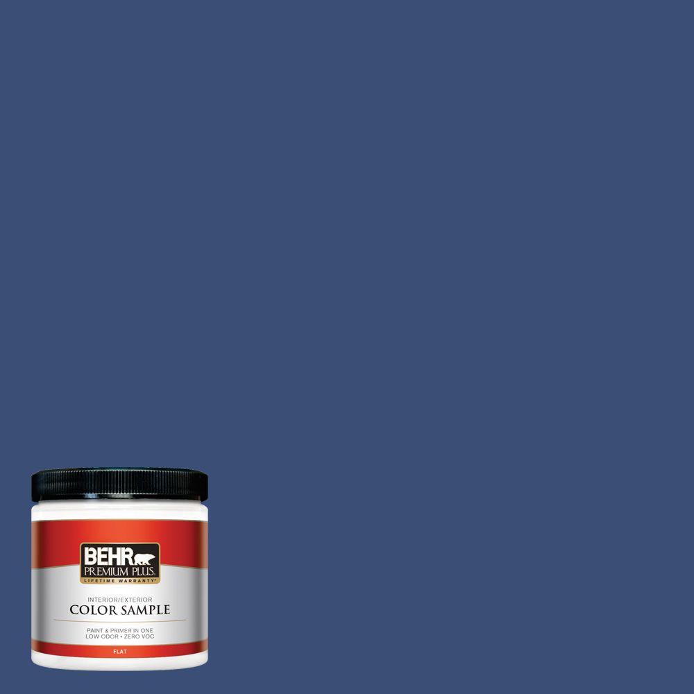 Behr Premium Plus 8 Oz 600d 7 Daring Indigo Flat Interior Exterior 600d 7 Daring Indigo Flat Interior Exterior