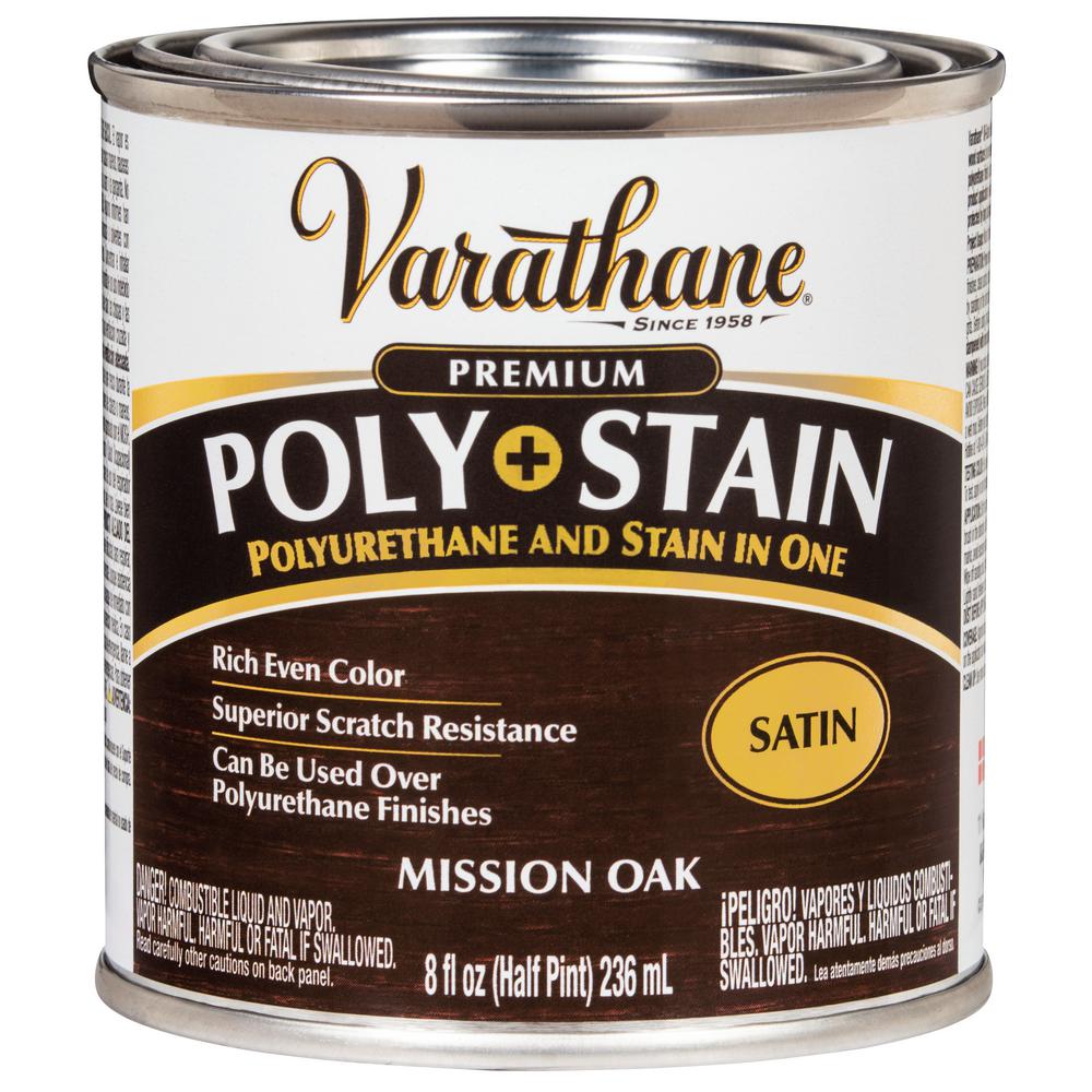 Varathane 8 oz. Mission Oak Satin Oil-Based Interior Stain and ...