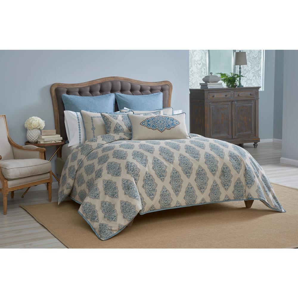 Monroe Multi Colored Full Queen Duvet 162 The Home Depot