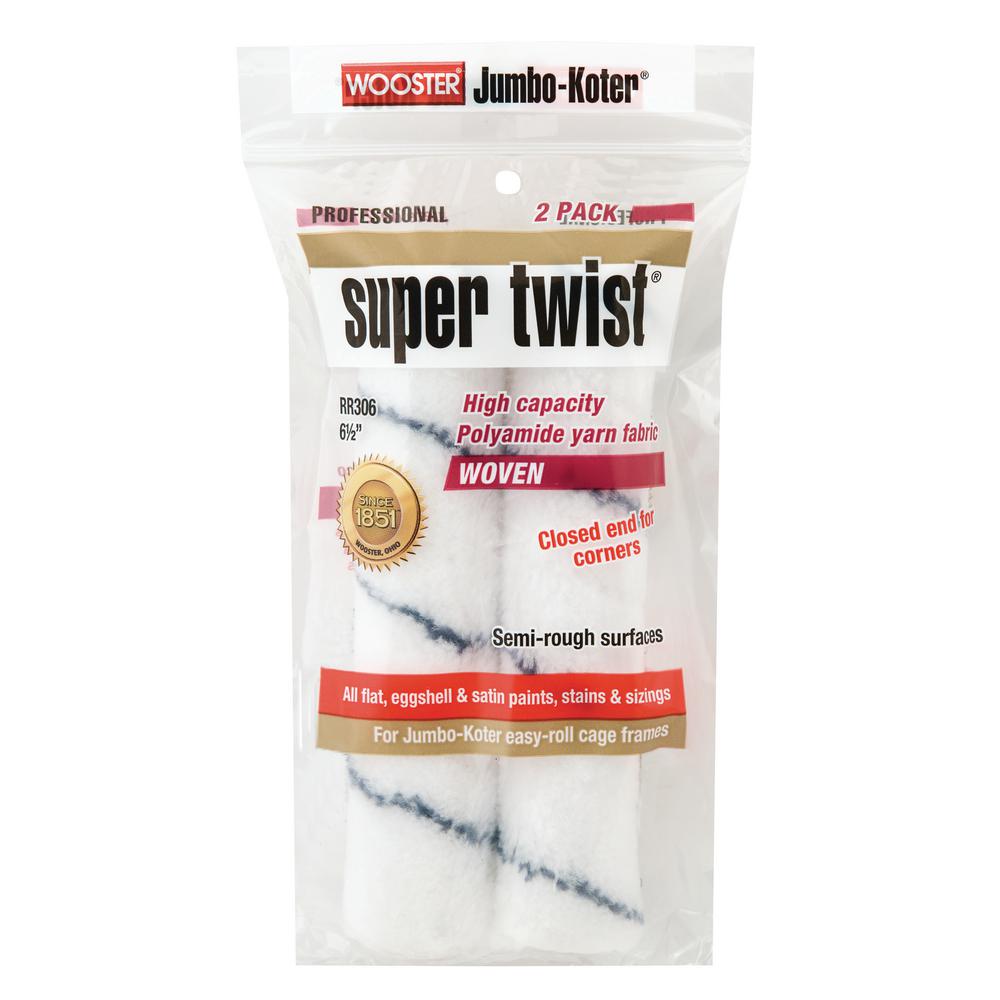 Wooster 61/2 in. JumboKoter Super Twist Polyamid Yarn Rollers (2Pack