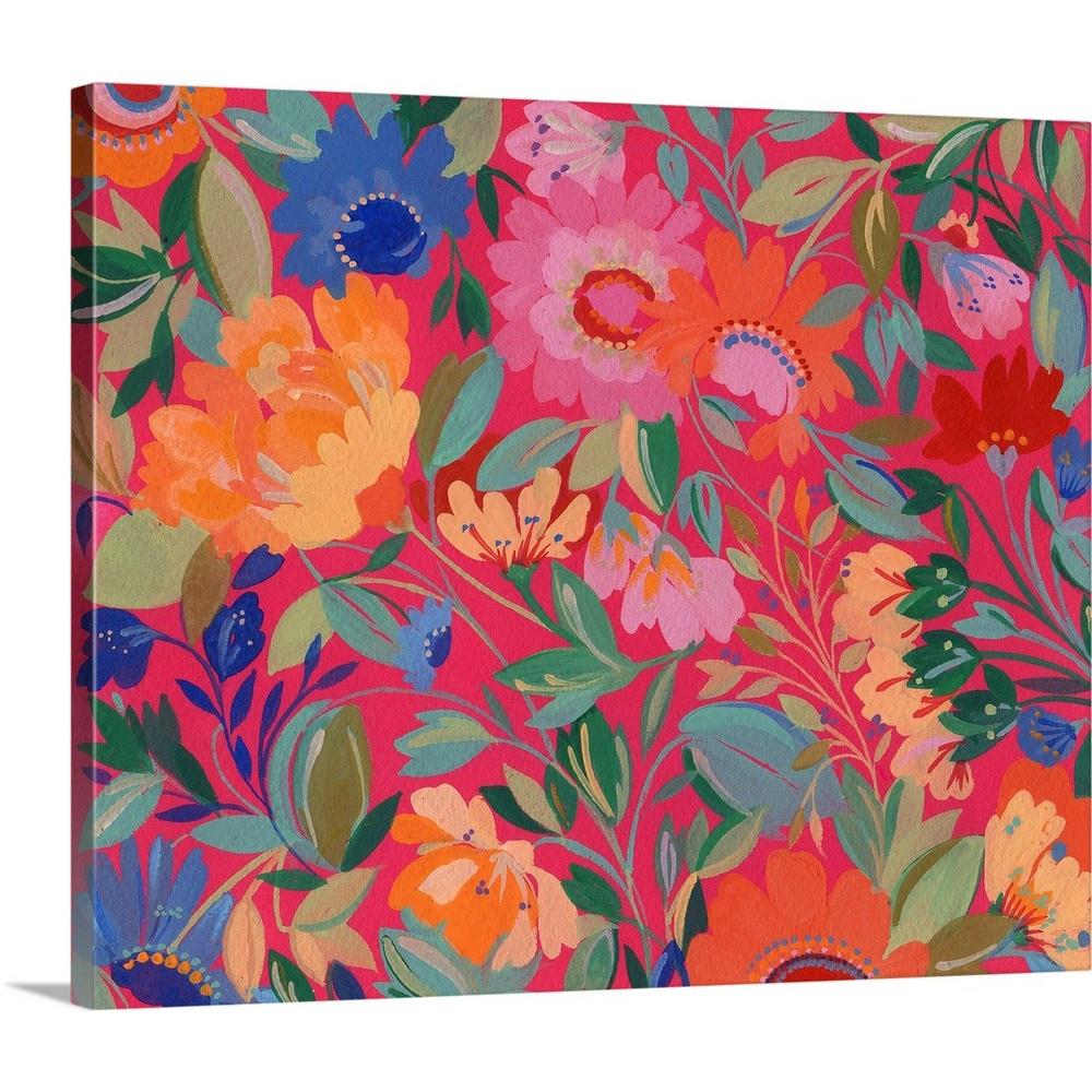 24 In X 20 Mexican Garden By Kim Parker Canvas Wall Art