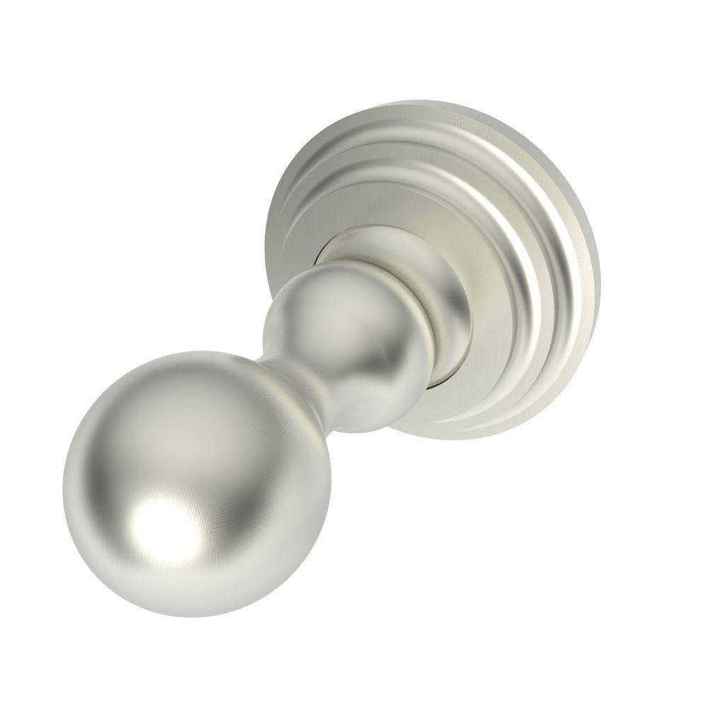 Ginger Chelsea Single Robe Hook in Satin Nickel1110/SN The Home Depot