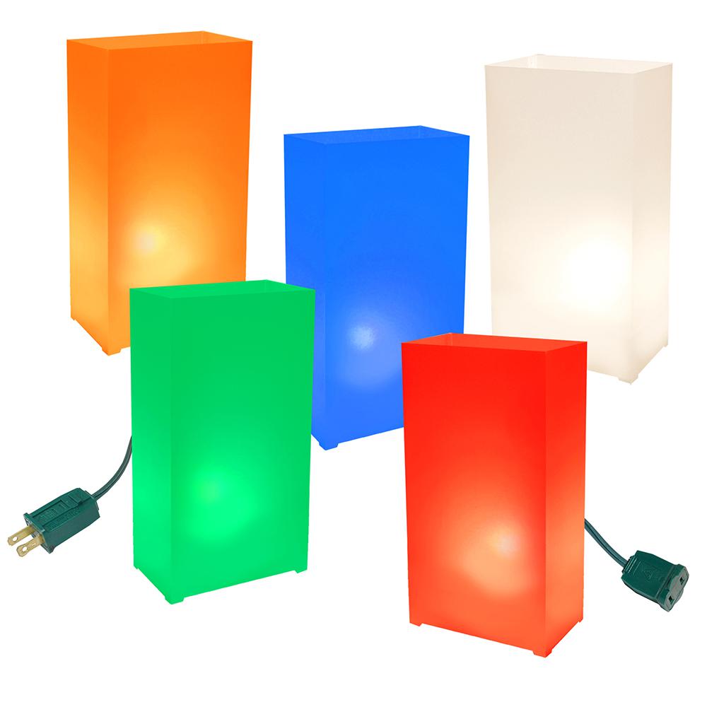 Lumabase MultiColor Electric Luminaria Kit (Set of 10)60710 The