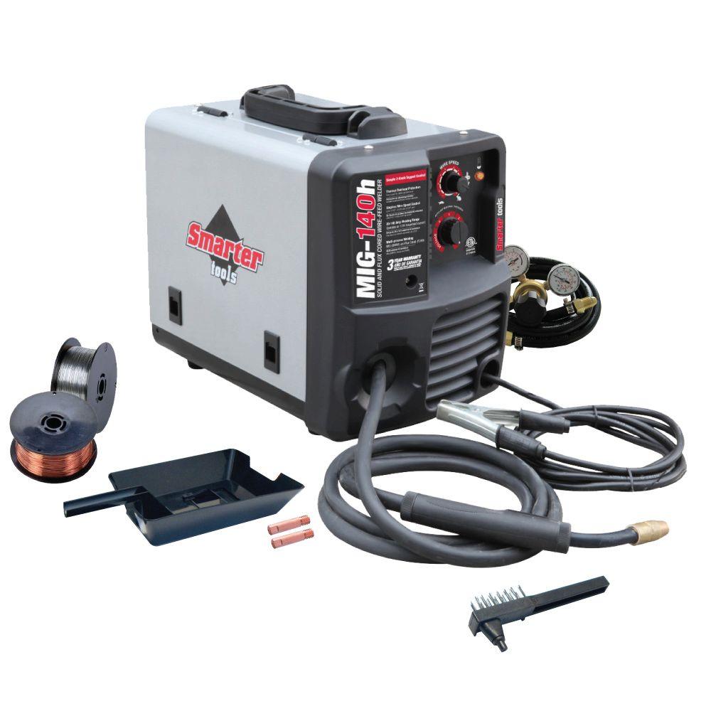 Smarter Tools  120 Volt Solid Wire and Flux Cored Welder  