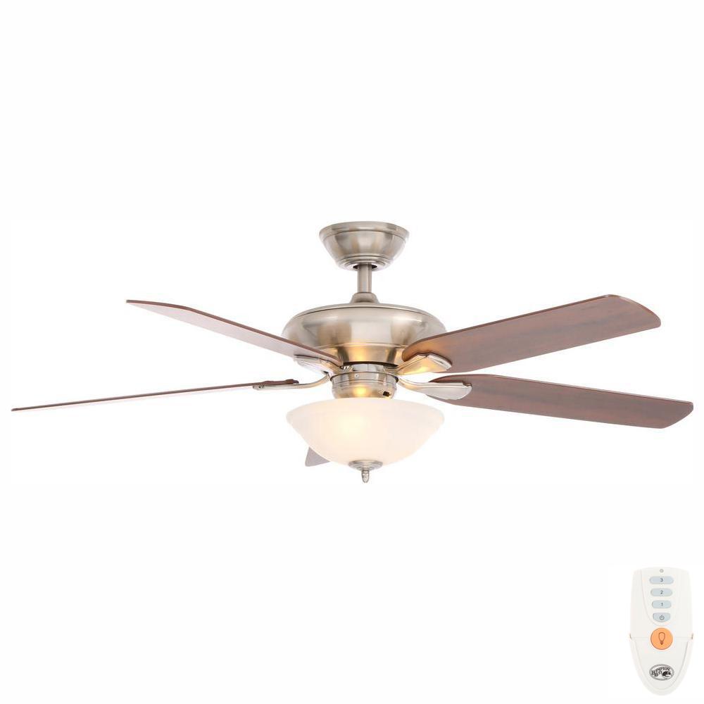 Hampton Bay 52 In Indoor Caffe Patina Ceiling Fan With