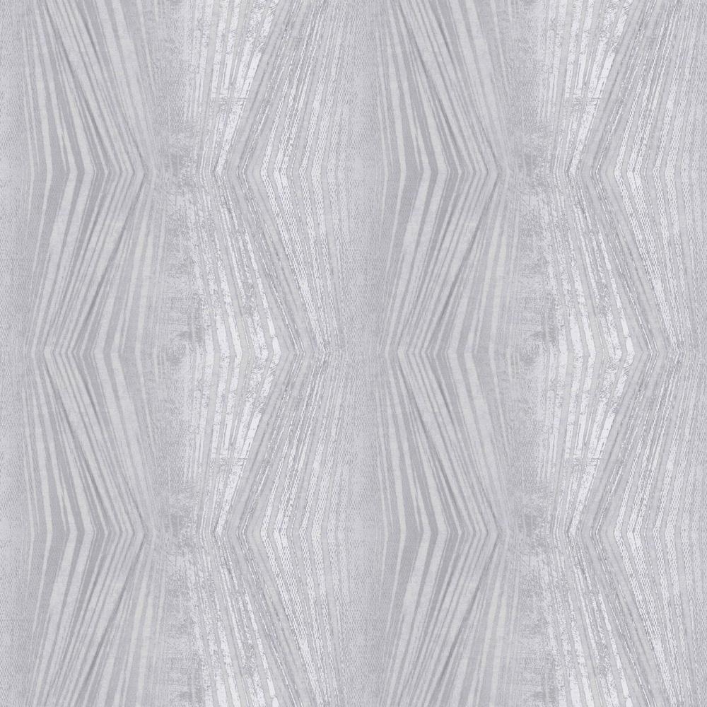Graham & Brown Vermeil Stripe Silver and Grey Removable Wallpaper