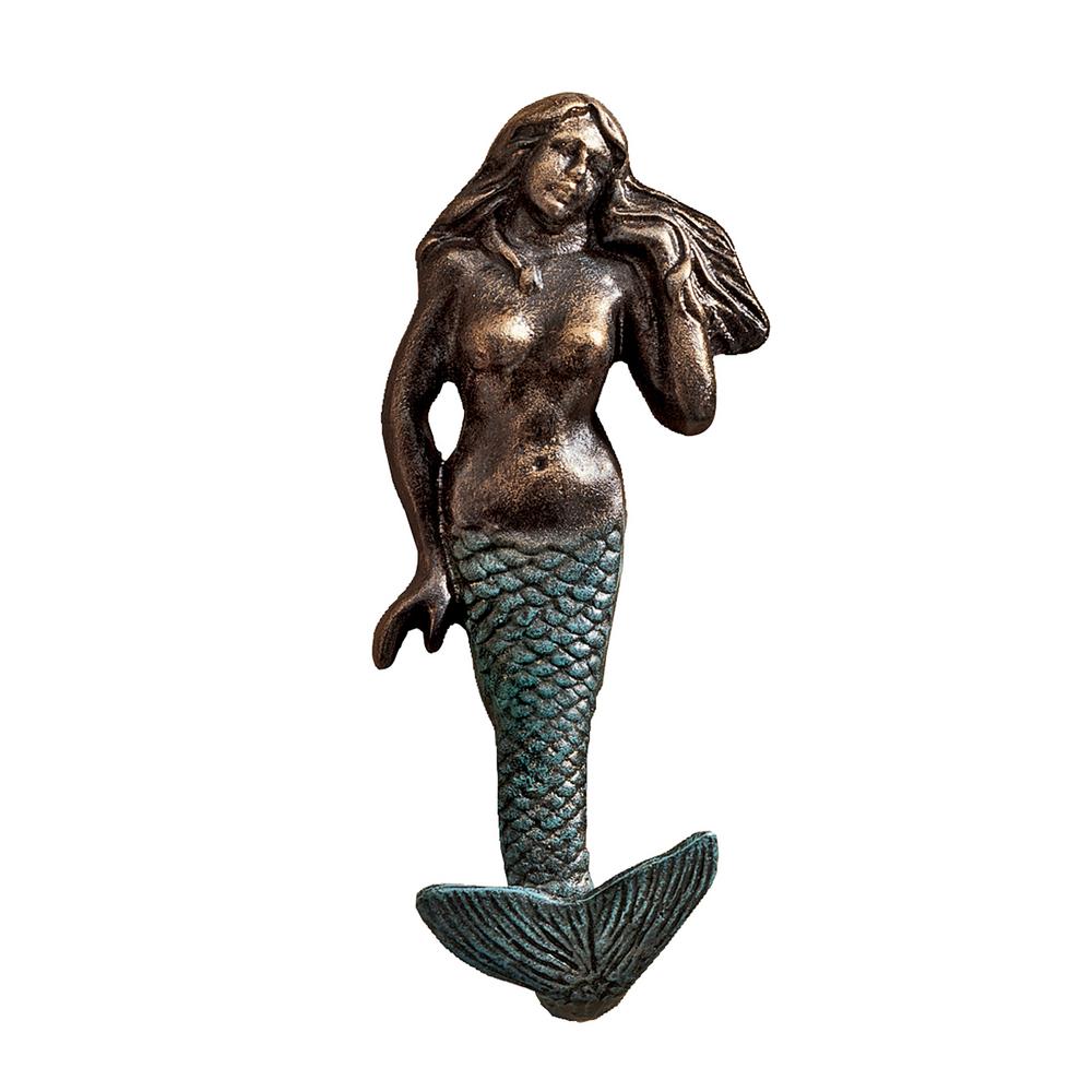 Design Toscano 6 In H Mermaid Foundry Iron Wall Hook Sp30207