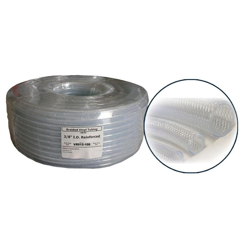 Alpine Corporation 1/2 in. ID PVC Clear Braided Tubing CoilVR012 The