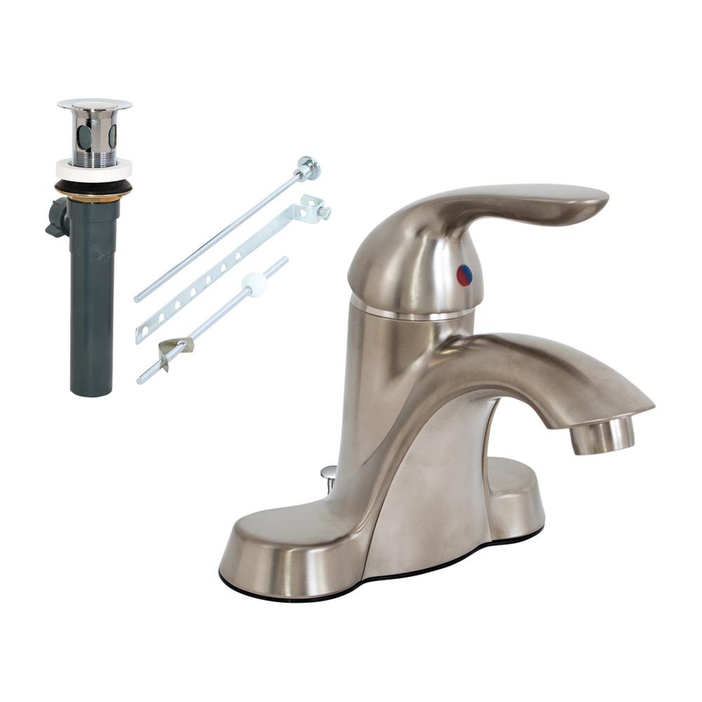 EZFLO Tuscany Collection 4 in. Centerset 1Handle Bathroom Faucet with