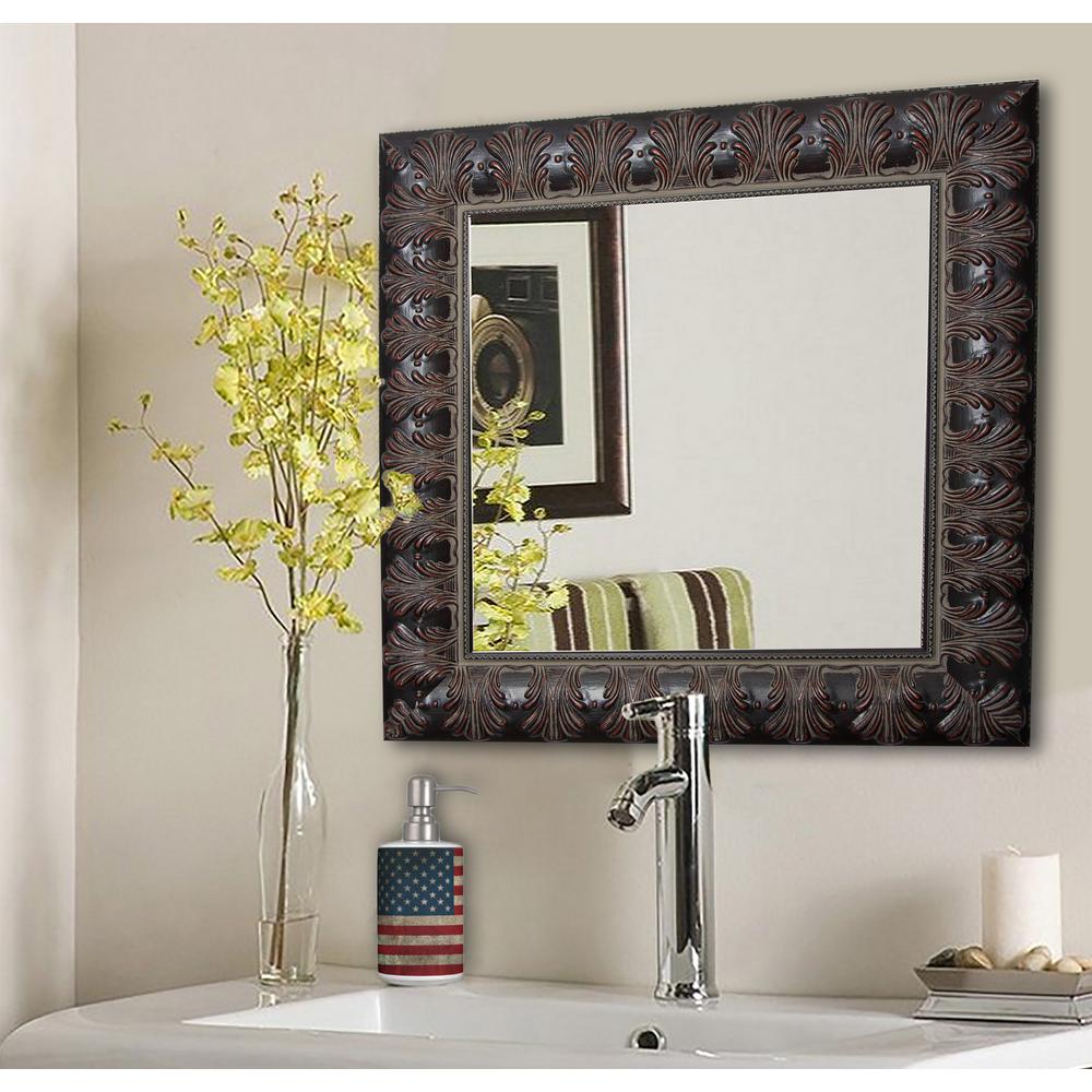 28.5 in. x 28.5 in. Tuscan Ivory Square Vanity Wall MirrorS047M The