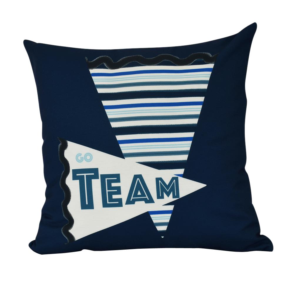 Go Team Word Print Throw Pillow Pw874bl50 16 The Home Depot