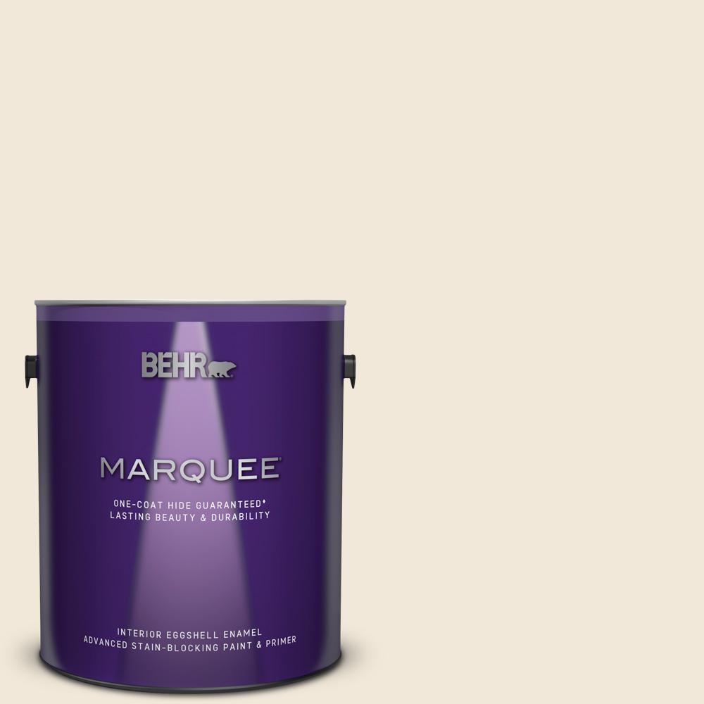 BEHR MARQUEE 1 gal. 740C1 Seaside Sand Eggshell Enamel Interior Paint