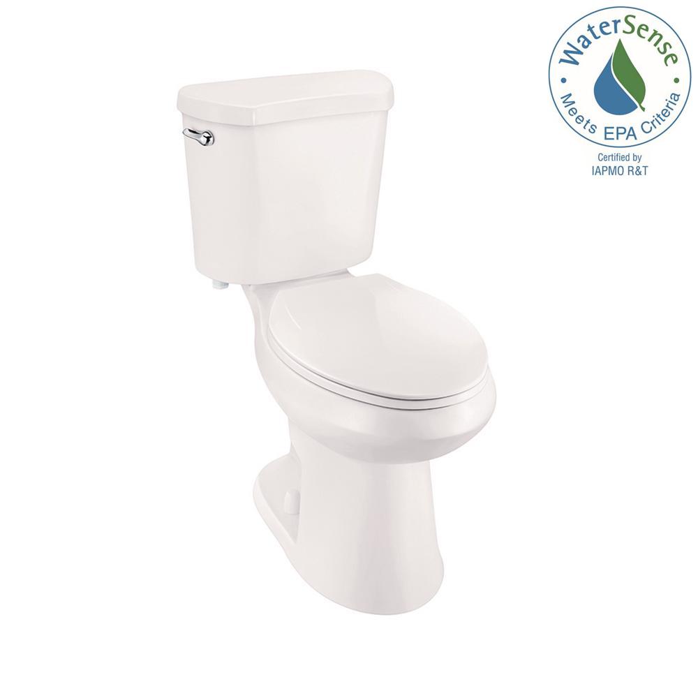 Glacier Bay 2piece 1.28 GPF High Efficiency Single Flush Elongated