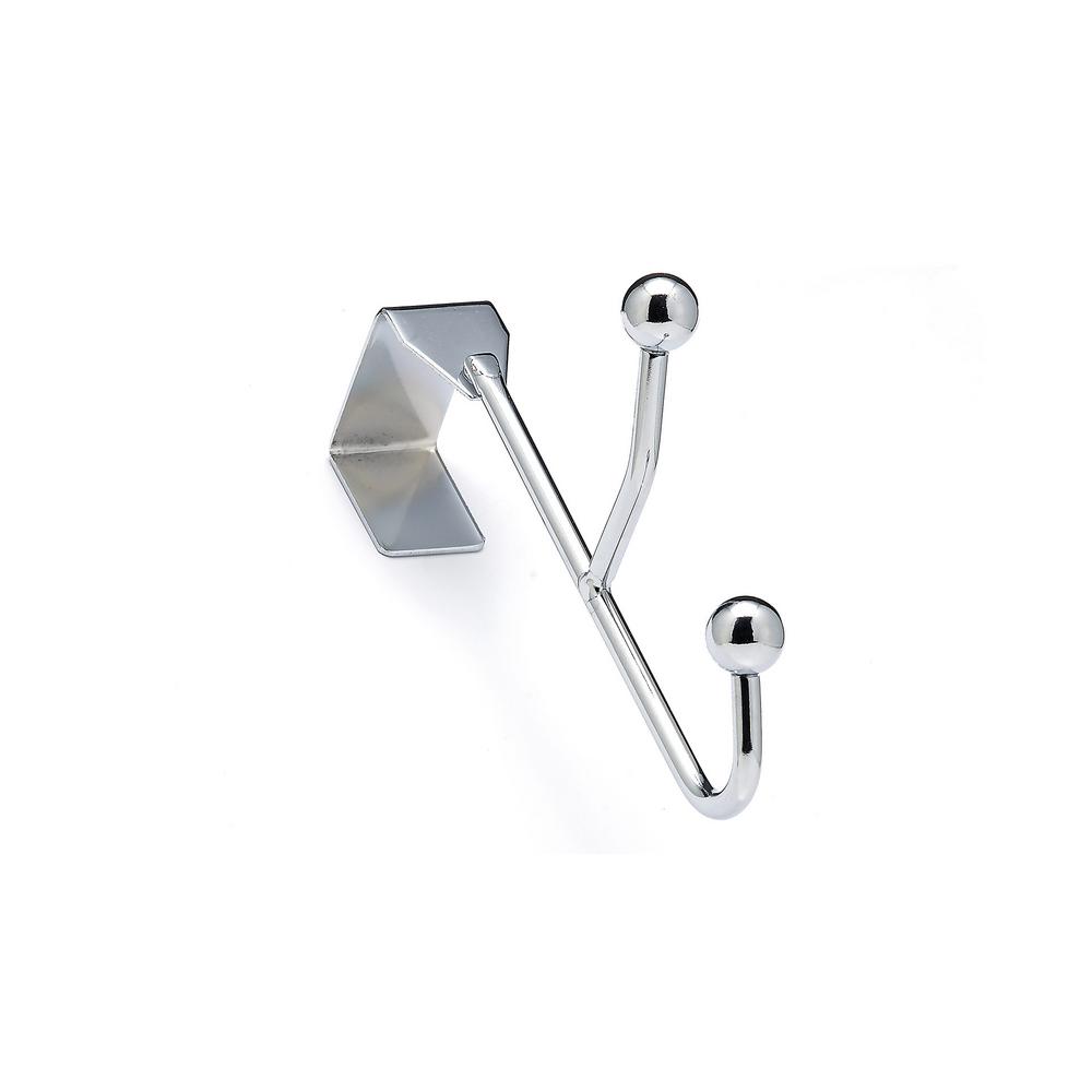 Richelieu Hardware Nystrom 1 in. Chrome Double 5.5 lb. Over the door